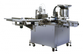 自動バイアル液体充填打栓機